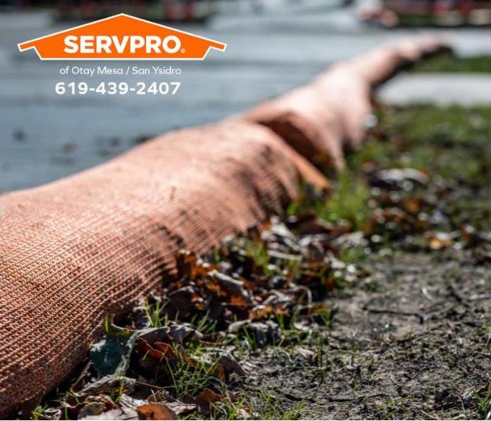 A filter sock has been placed around exposed dirt to prevent stormwater erosion and runoff. 